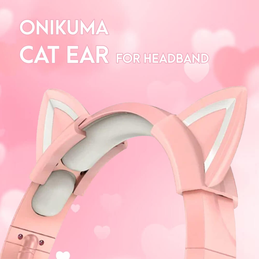 อุปกรณ์เสริมตกแต่งสำหรับหูฟัง ONIKUMA รูปทรงหูแมวและเขากวาง สำหรับ ONIKUMA K96_4